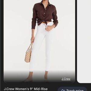 J.Crew Toothpick size 27 white jeans